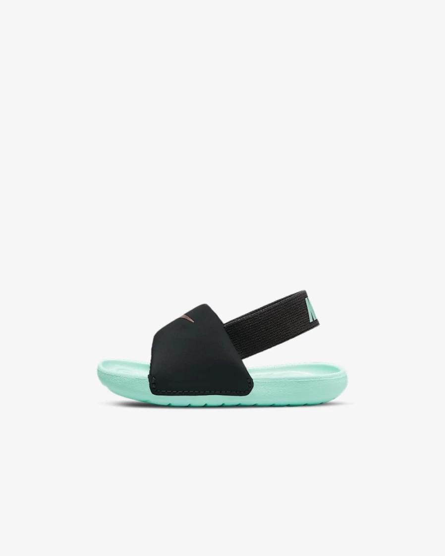 Nike Kawa Toddler Slides for Boys & Girls - Off Noir/Metallic Red Bronze Comfortable Kids Sandals