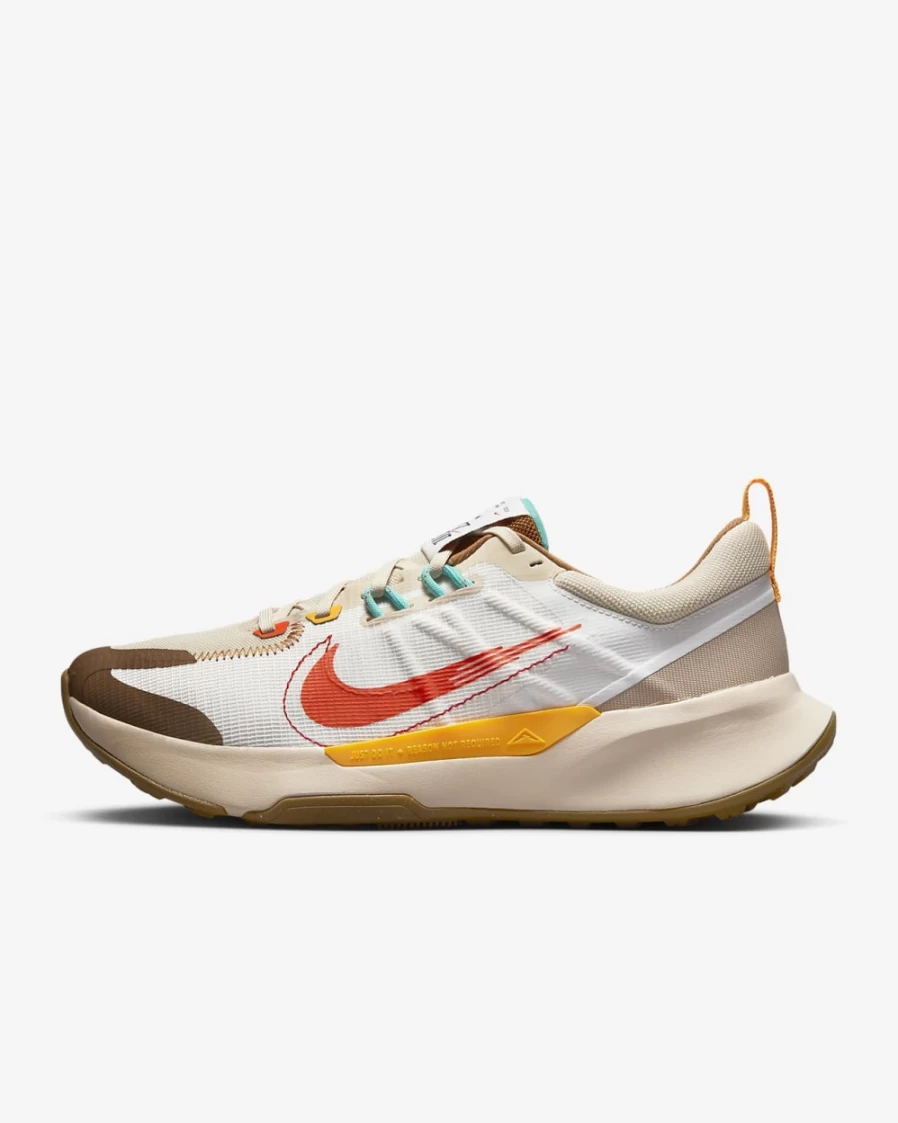 Nike Juniper Trail 2 Men's Trail Running Shoes - Sanddrift/Sanddrift/Ale Brown/Safety Orange