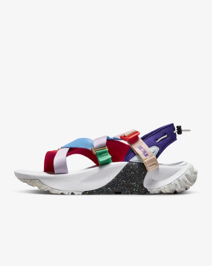 Nike Oneonta Be True Sandals for Men - University Red, Pink Foam, University Blue, Glacier Blue Colorway