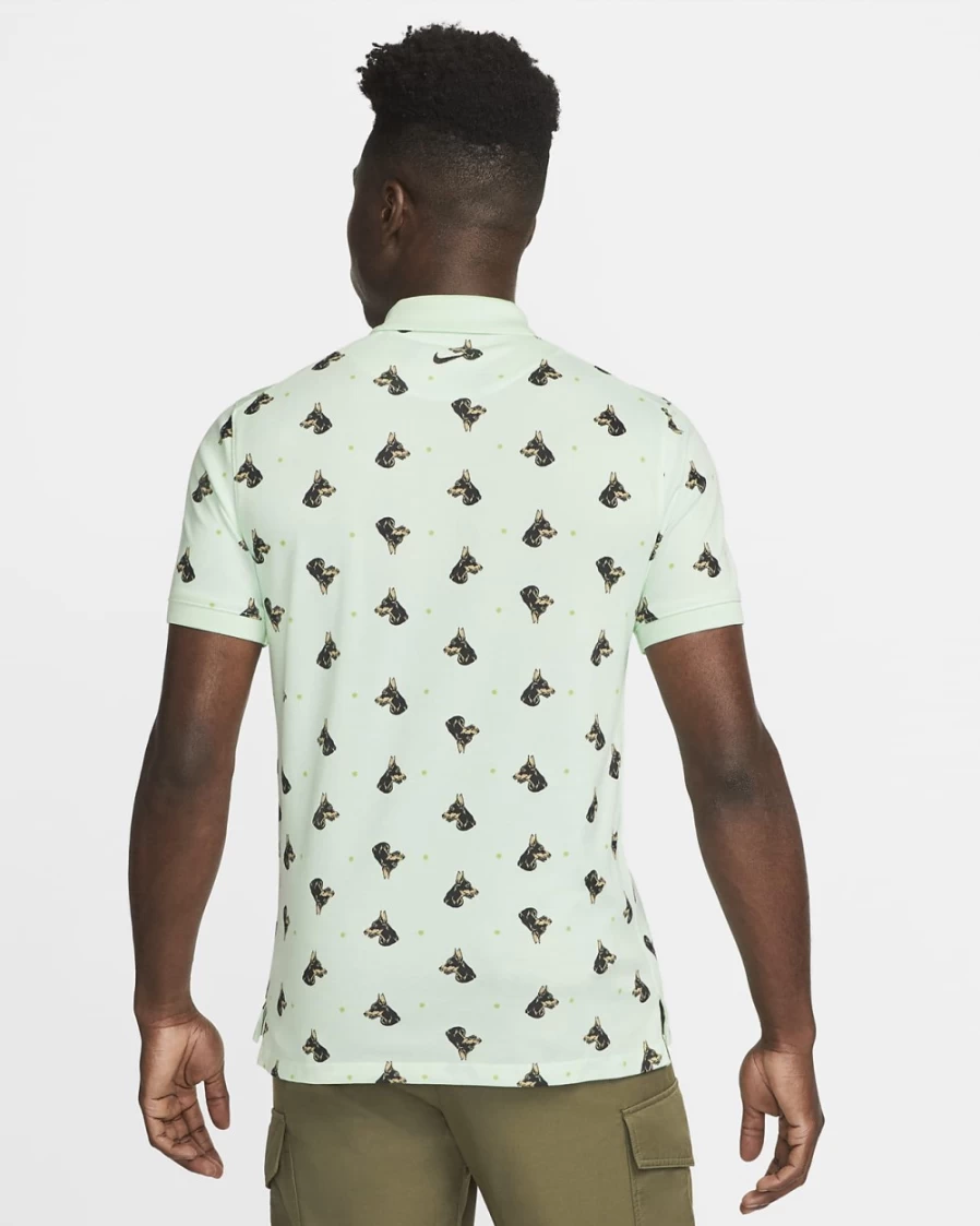 Nike Men's Mint Foam Slim-Fit Print Polo Shirt