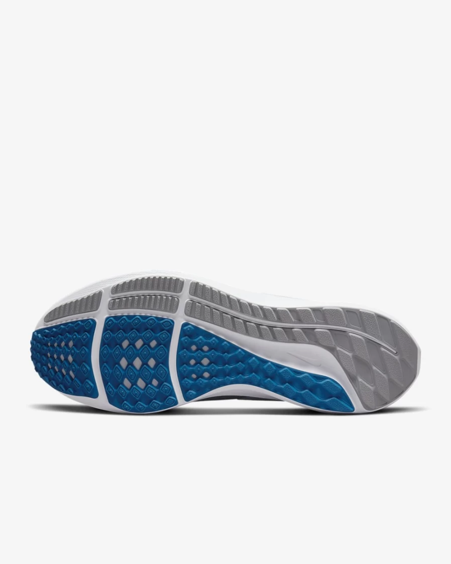 Nike Pegasus 39 Men's Road Running Shoes - Detroit Lions NFL Edition - Medium Silver/Battle Blue/White