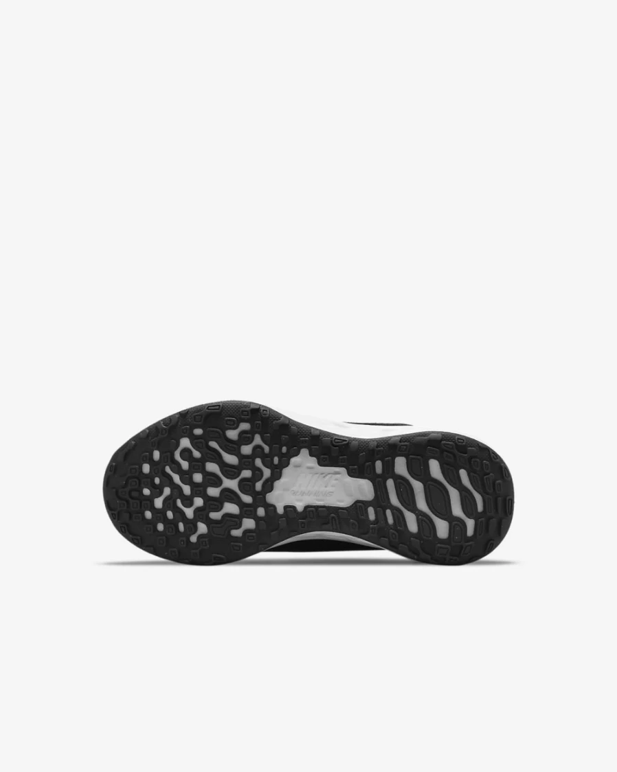 Nike Revolution 6 Kids' Running Shoes - Black/Dark Smoke Grey/White - Unisex Boys & Girls