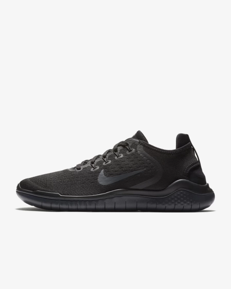 Nike Free Run 2018 Men's Road Running Shoes - Black/Anthracite
