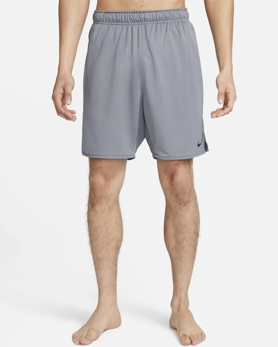 Nike Dri-FIT Totality Men's 7" Unlined Knit Shorts in Smoke Grey & Black
