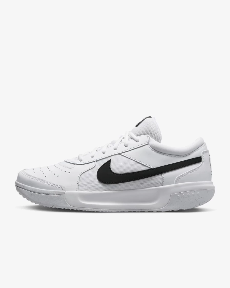 NikeCourt Air Zoom Lite 3 Men's Tennis Shoes White/Black - Men's Athletic Sneakers for Tennis & Training