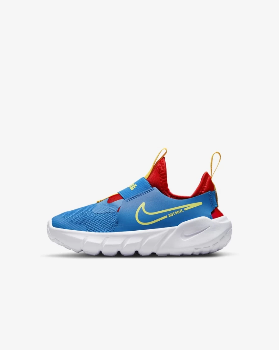 Nike Flex Runner 2 Little Kids' Running Shoes for Boys & Girls - Photo Blue/University Red/University Gold/Atomic Green