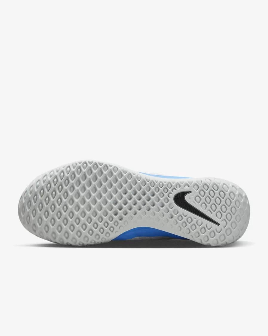 NikeCourt Air Zoom NXT Men's Tennis Shoes in Photon Dust/Baltic Blue/Picante Red/Black - Hard Court Performance Sneakers