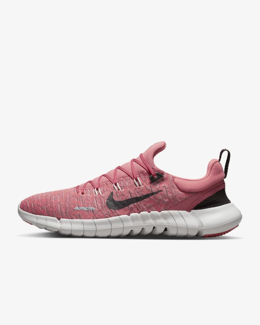 Nike Free Run 5.0 Men's Road Running Shoes - Adobe, Light Crimson, Phantom, Velvet Brown Color Options