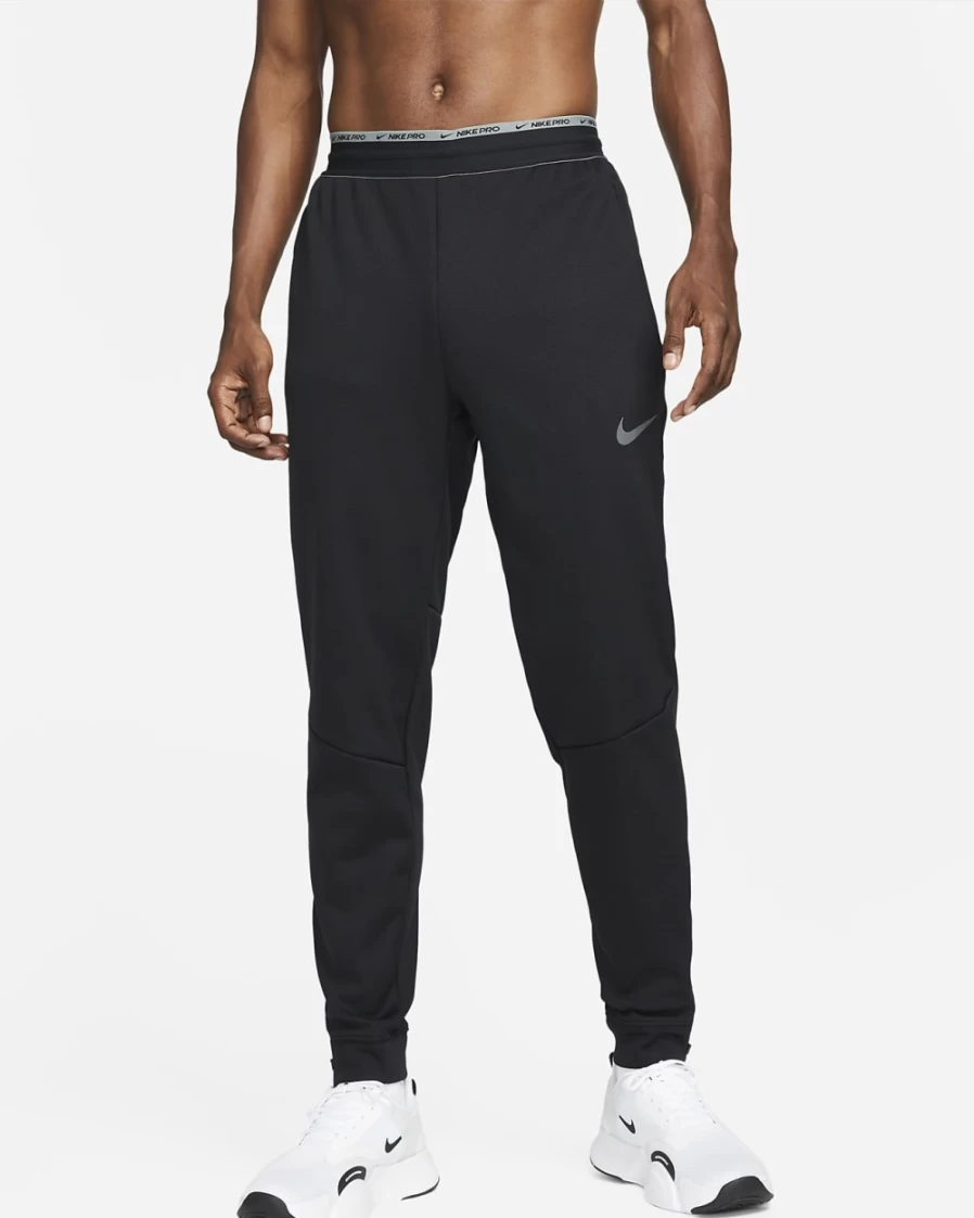 Nike Pro Therma-FIT Men's Training Pants - Black, Iron Grey - Moisture-Wicking & Thermal Performance