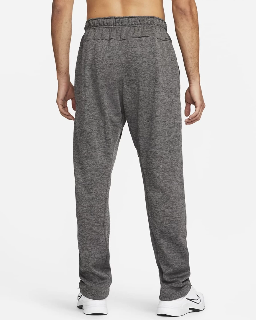 Nike Therma-FIT Men's Training Pants - Charcoal Heather/Dark Smoke Grey/Black - Athletic Workout Joggers