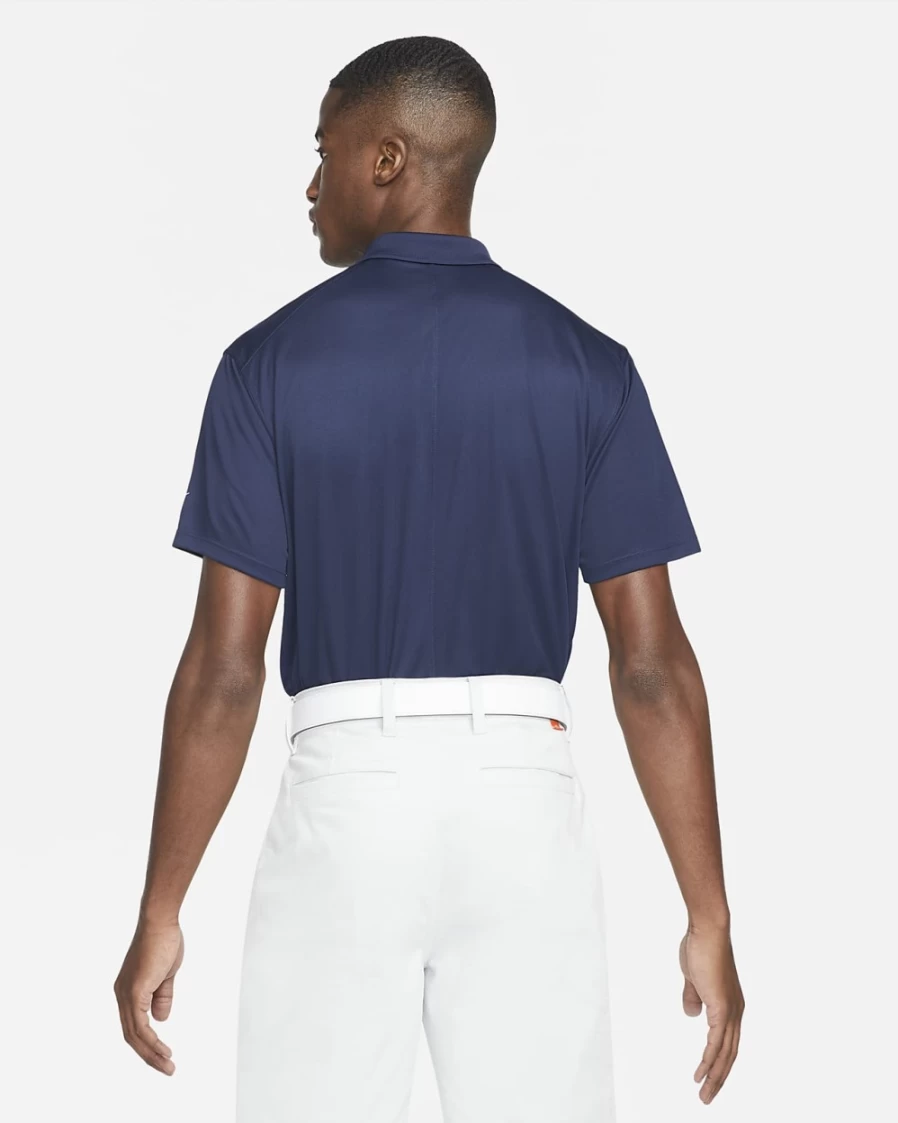 Nike Dri-FIT Victory Men's Golf Polo Shirt - College Navy/White, Moisture-Wicking, Breathable Performance Top