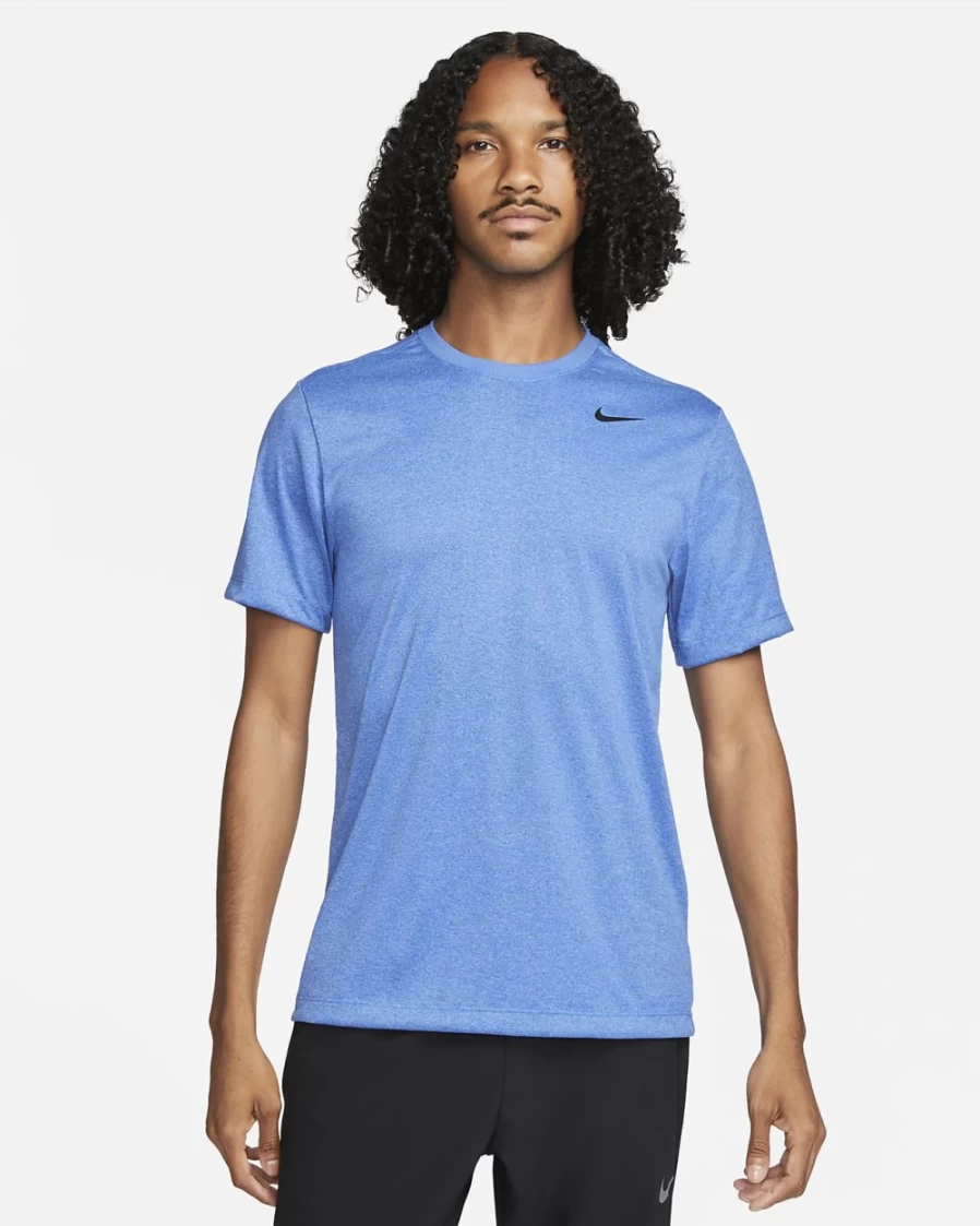 Nike Dri-FIT Legend Men's Training T-Shirt - Moisture-Wicking, Breathable Fabric for Gym & Workouts (Game Royal/Pacific Blue/Heather/Black)