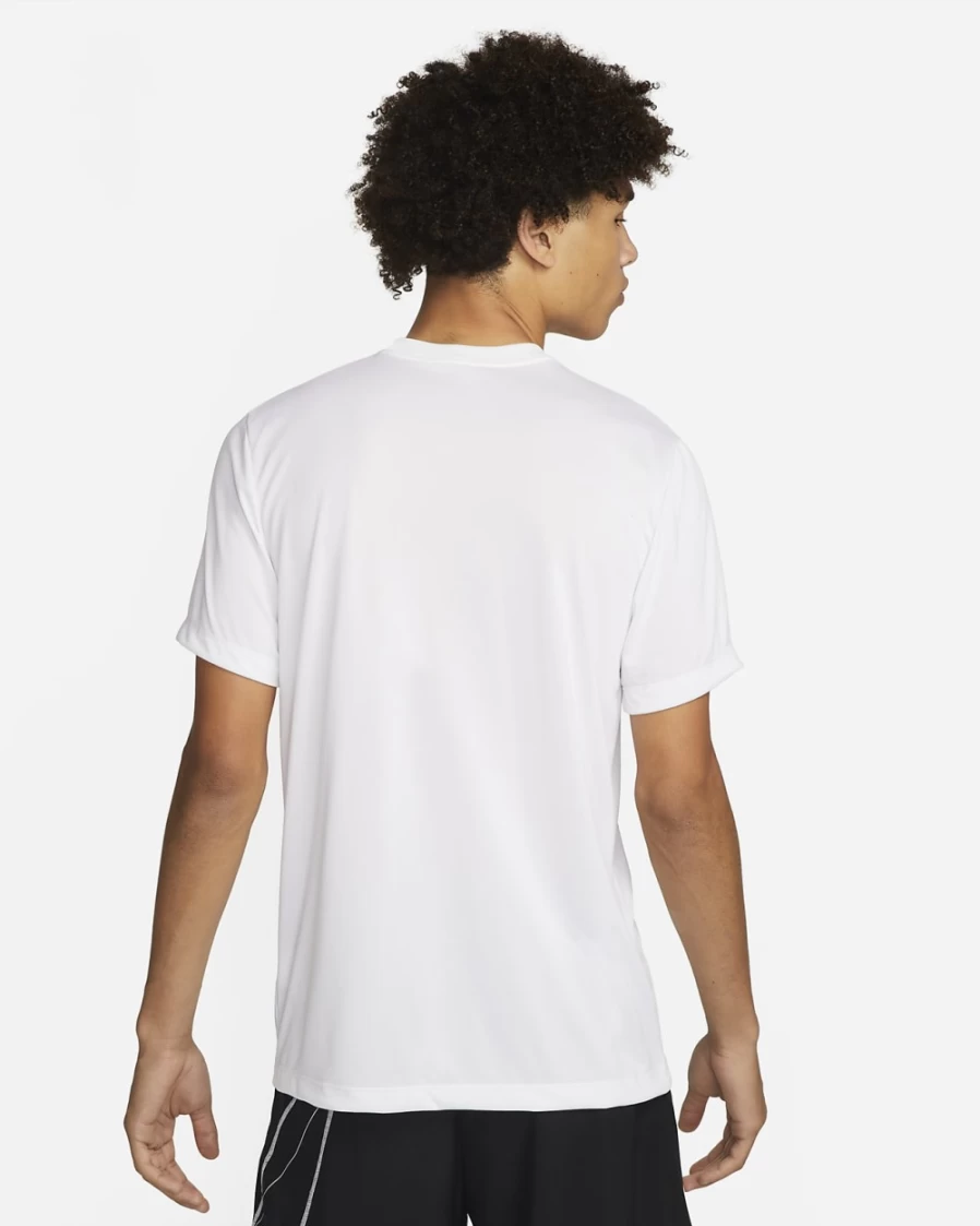 Nike Dri-FIT Legend Men's Training T-Shirt - Moisture-Wicking Workout Top (White/Black)