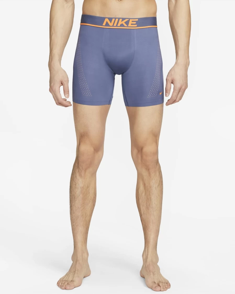 Nike Dri-FIT Elite Micro Men's Boxer Briefs - Diffused Blue - Moisture-Wicking Performance Underwear