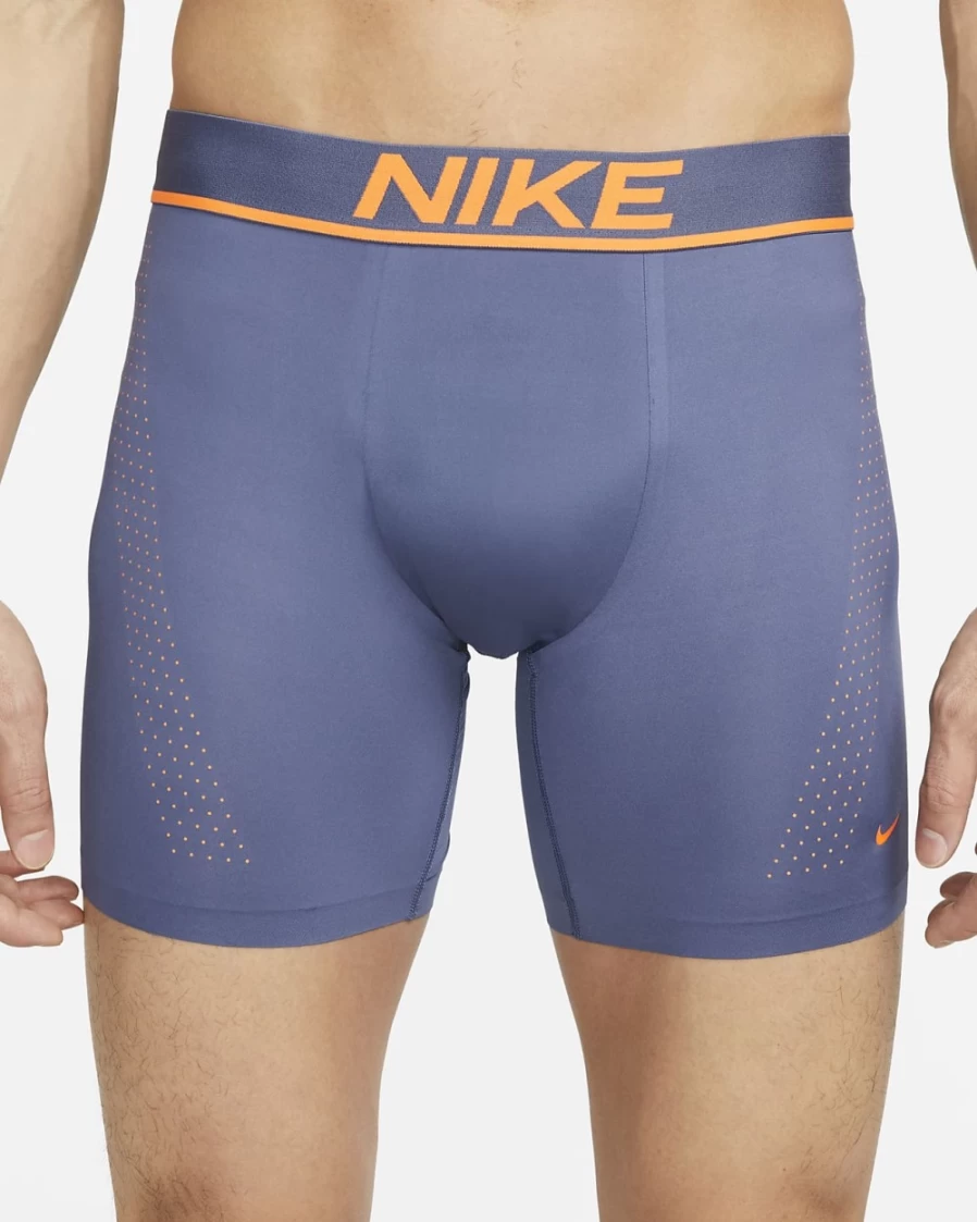 Nike Dri-FIT Elite Micro Men's Boxer Briefs - Diffused Blue - Moisture-Wicking Performance Underwear