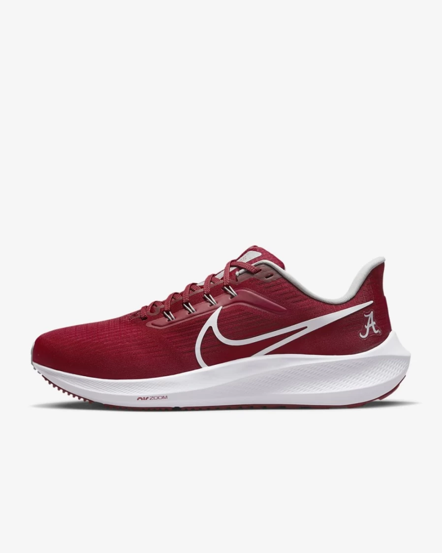 Nike Pegasus 39 Alabama Crimson Tide Men's Road Running Shoes Team Crimson/Team Pewter/White