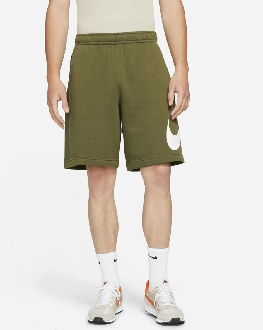Nike Men's Rough Green Graphic Shorts - Sportswear Club Collection