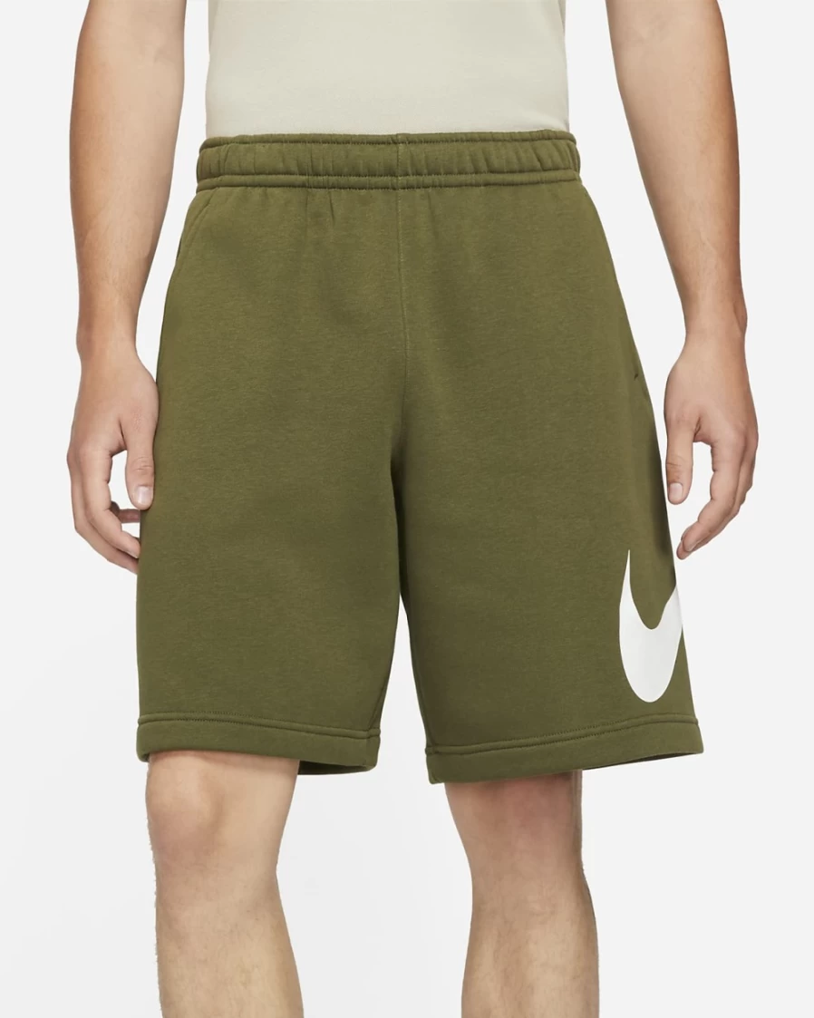 Nike Men's Rough Green Graphic Shorts - Sportswear Club Collection