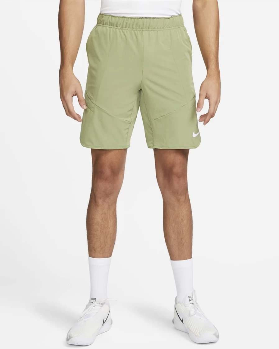 NikeCourt Dri-FIT Advantage Men's Tennis Shorts in Alligator/White - Breathable & Lightweight