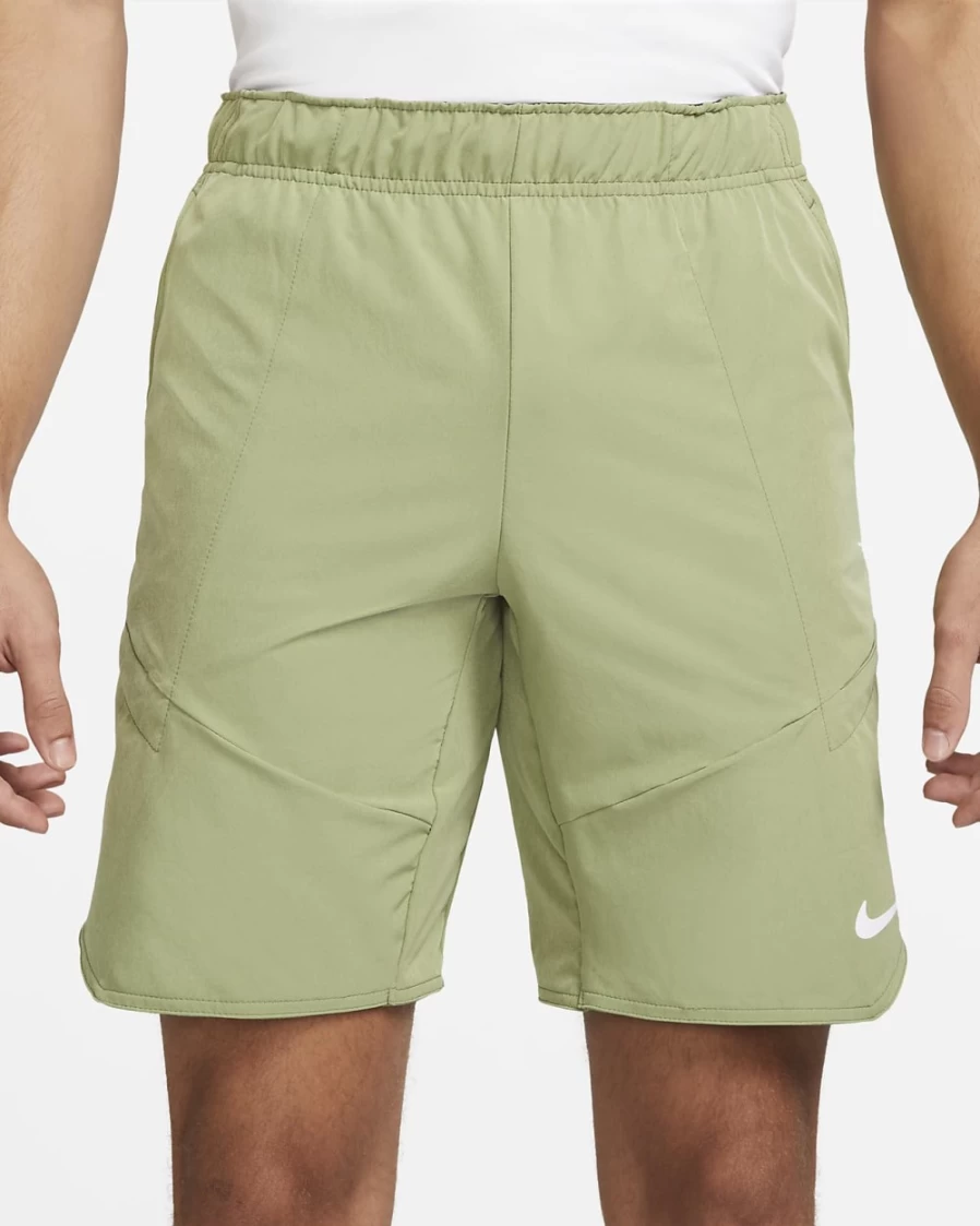 NikeCourt Dri-FIT Advantage Men's Tennis Shorts in Alligator/White - Breathable & Lightweight