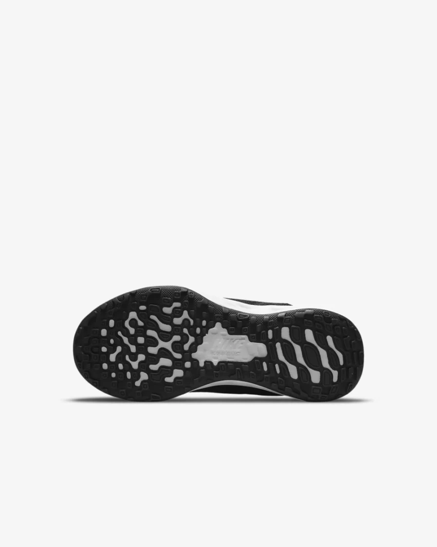 Nike Revolution 6 Little Kids' Running Shoes - Black/White/Metallic Gold - Unisex Boys & Girls