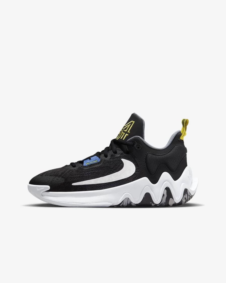 Nike Giannis Immortality 2 Basketball Shoes for Kids - Black/University Blue/Smoke Grey/White - Boys & Girls
