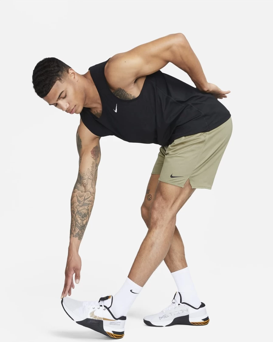 Nike Dri-FIT Totality Men's 7" Unlined Knit Shorts in Neutral Olive/Black - Lightweight Performance Athletic Shorts for Men