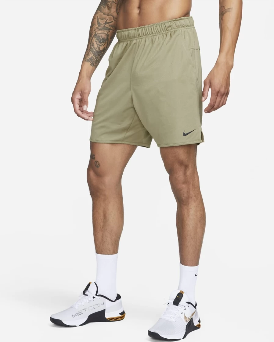 Nike Dri-FIT Totality Men's 7" Unlined Knit Shorts in Neutral Olive/Black - Lightweight Performance Athletic Shorts for Men