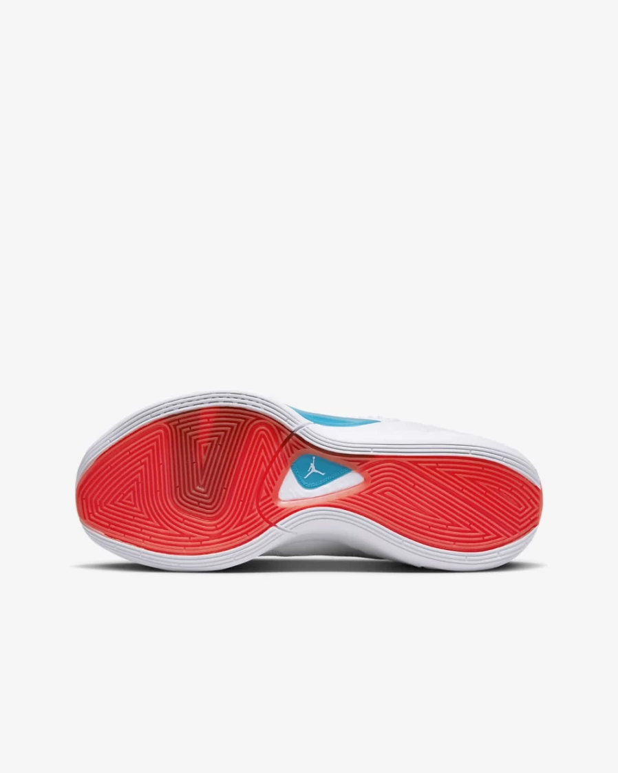 Nike Luka 1 Big Kids' Basketball Shoes - White/Neo Turquoise/Bright Crimson/Metallic Silver for Boys and Girls