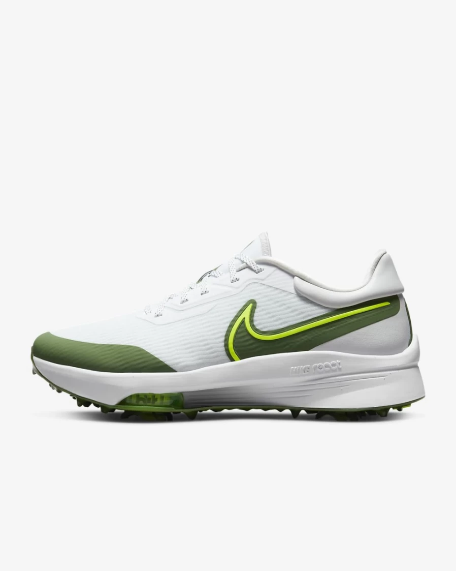 Nike Air Zoom Infinity Tour NEXT% Men's Golf Shoes - White/Treeline/Pure Platinum/Volt