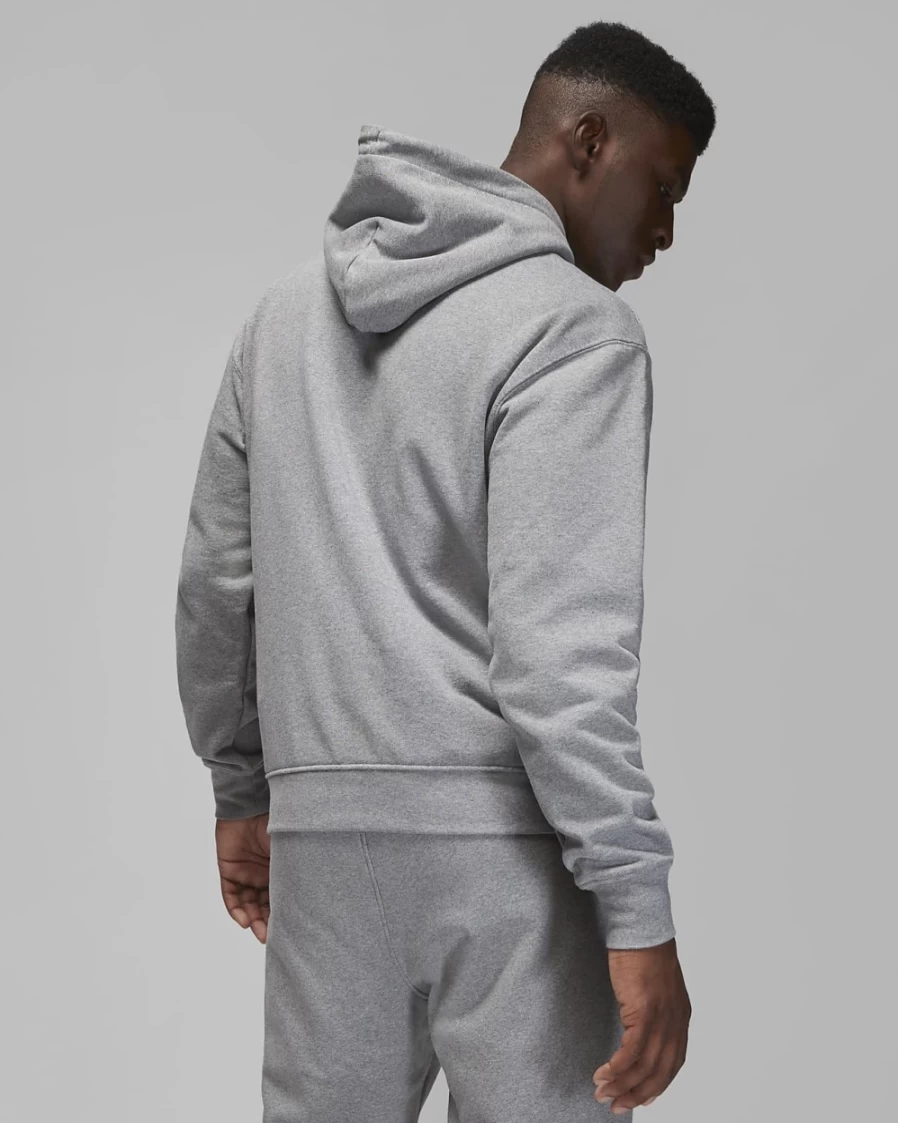 Nike Jordan Flight Fleece Men's Pullover Hoodie - Carbon Heather/Sail