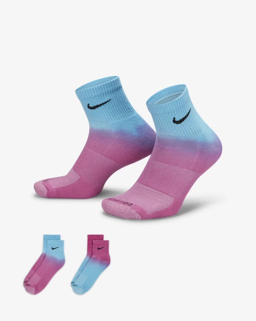 Nike Men's Everyday Plus Cushioned Multi-Color Ankle Socks for Comfort & Support