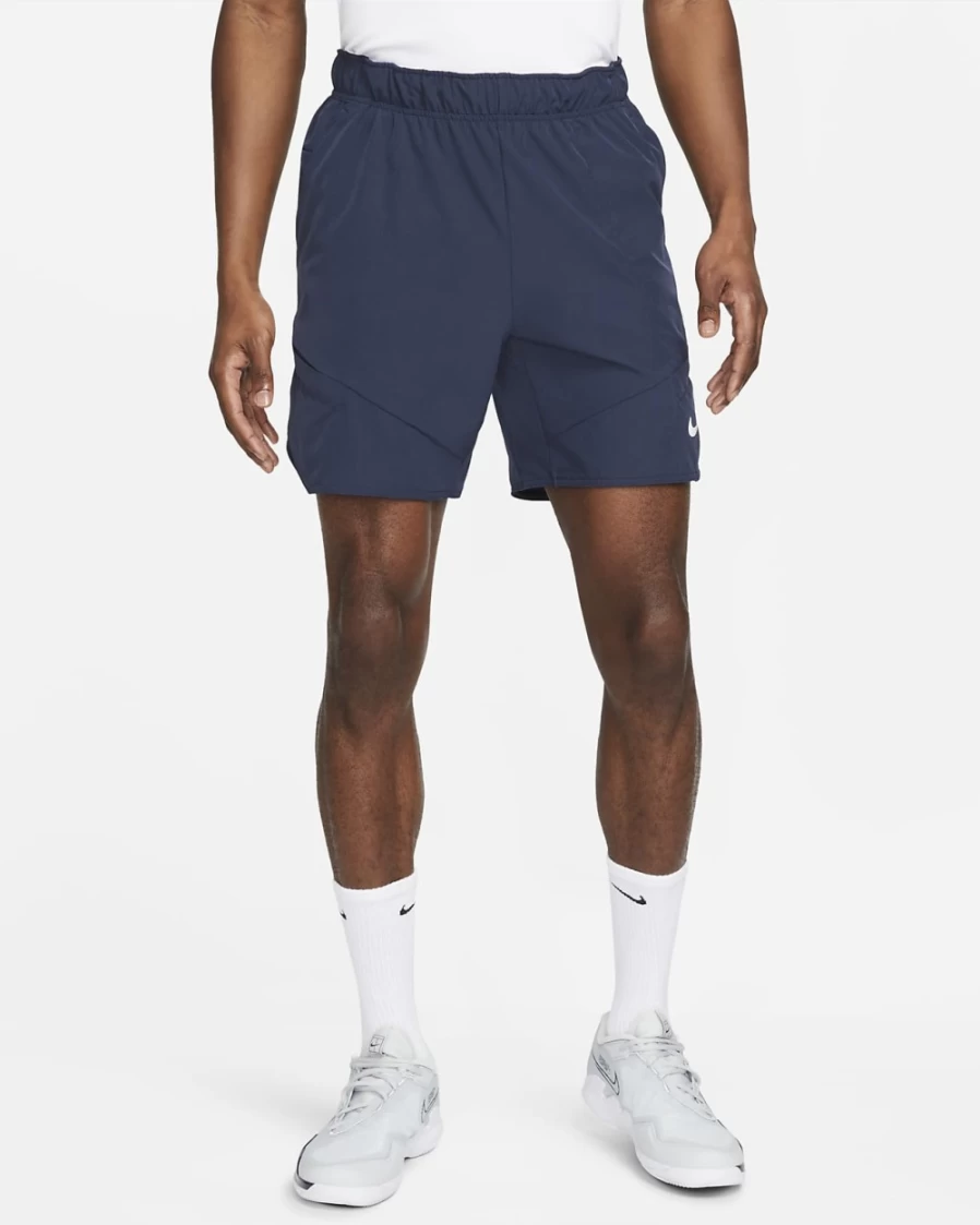 NikeCourt Dri-FIT Advantage Men's 7" Tennis Shorts in Obsidian/White