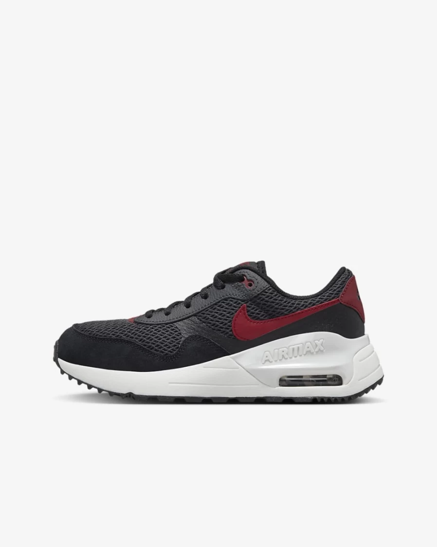 Nike Air Max SYSTM Kids' Shoes - Black/Anthracite/Summit White/Team Red - Unisex Boys & Girls Running Sneakers