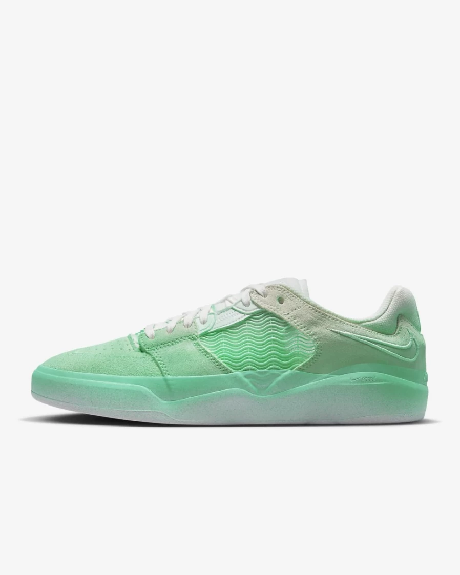 Nike SB Ishod Wair PRM Skate Shoes for Men - Light Menta/White Skateboarding Sneakers