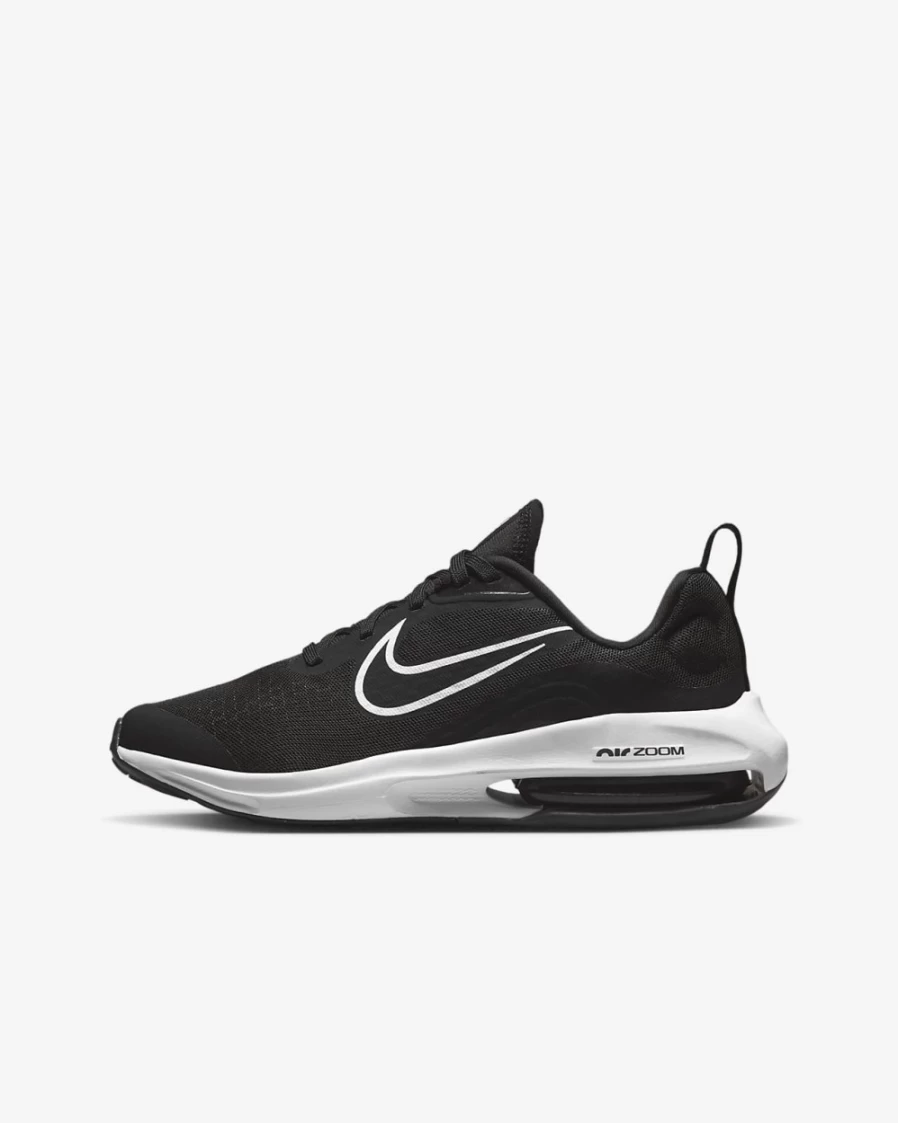 Nike Air Zoom Arcadia 2 Big Kids' Road Running Shoes - Black/Anthracite/White for Boys and Girls