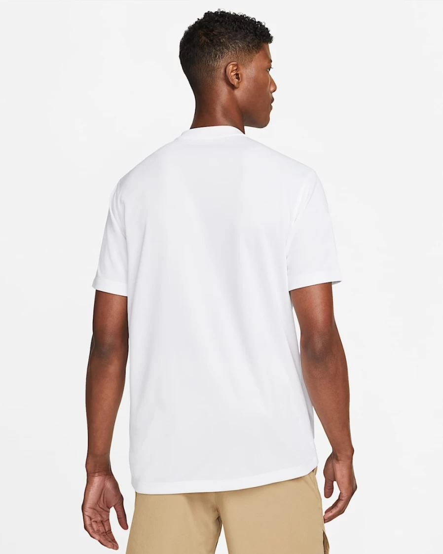 NikeCourt Dri-FIT Men's Tennis Polo Shirt - White/Black, Moisture-Wicking Performance Top for Men