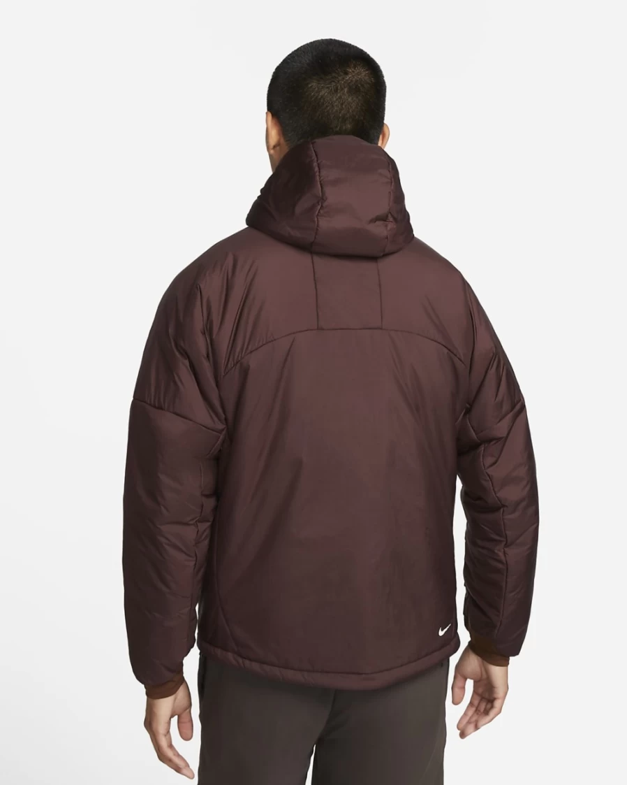 Nike ACG Therma-FIT ADV Men's Full-Zip Jacket - Brown Basalt/Cacao Wow/Summit White - Waterproof Hiking Coat for Outdoor Activities