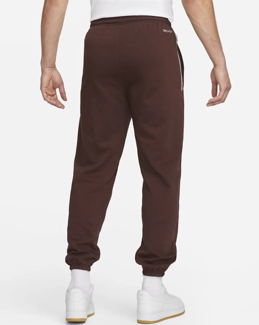 Nike Dri-FIT Standard Issue Men's Basketball Pants - Earth/Pale Ivory, Moisture-Wicking, Lightweight, Breathable