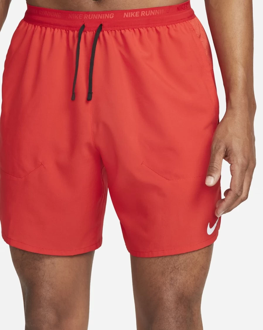 Nike Dri-FIT Stride Men's 7" Unlined Running Shorts in University Red/Black - Lightweight Quick-Dry Workout Shorts for Men