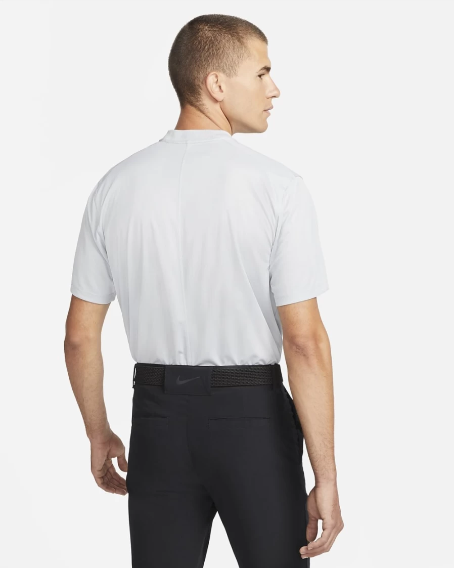 Nike Dri-FIT Victory Men's Golf Polo Shirt - Light Smoke Grey & White, Moisture-Wicking, Breathable Performance Top