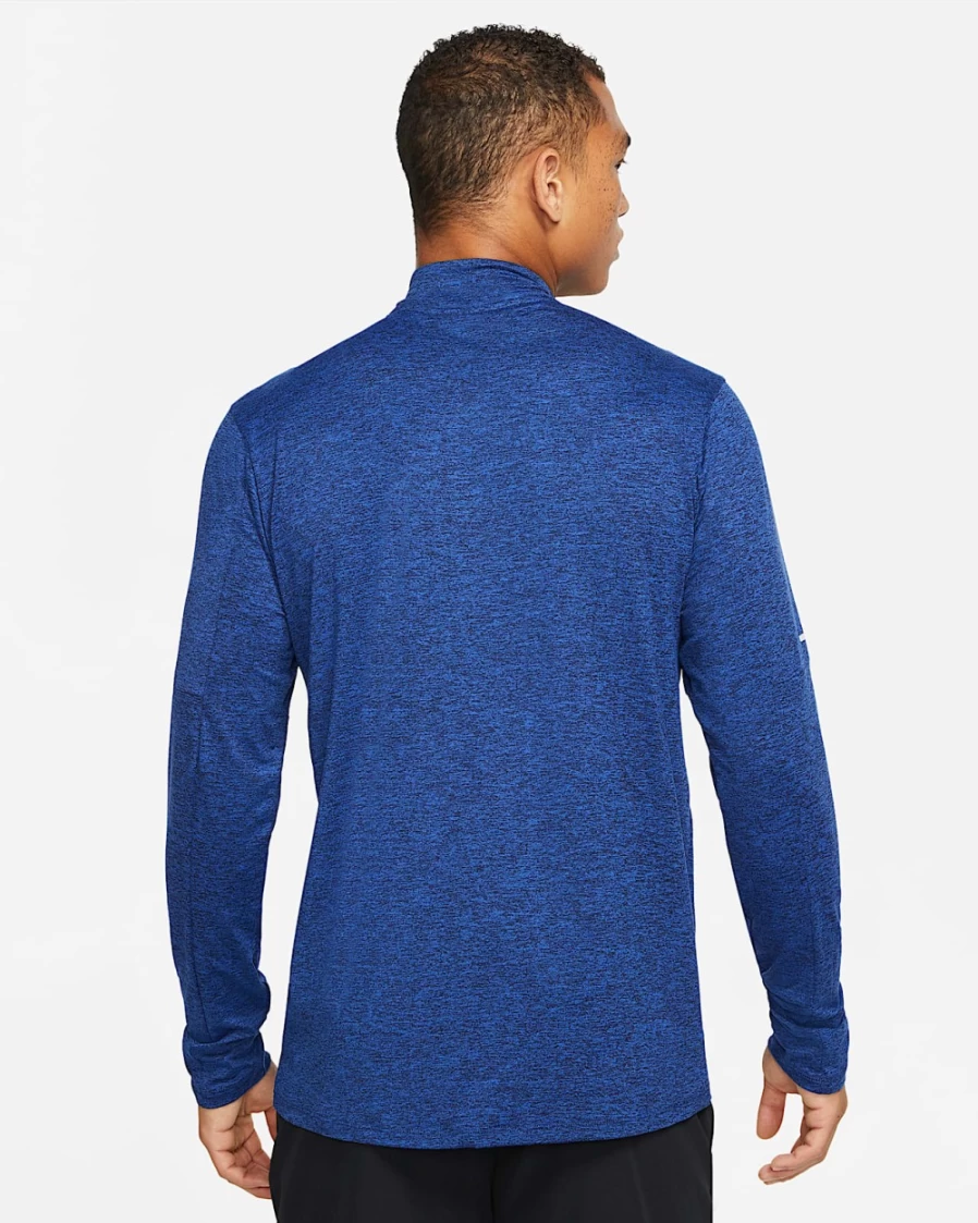 Nike Dri-FIT Element Men's 1/4-Zip Running Top - Obsidian/Game Royal - Moisture-Wicking Performance Shirt