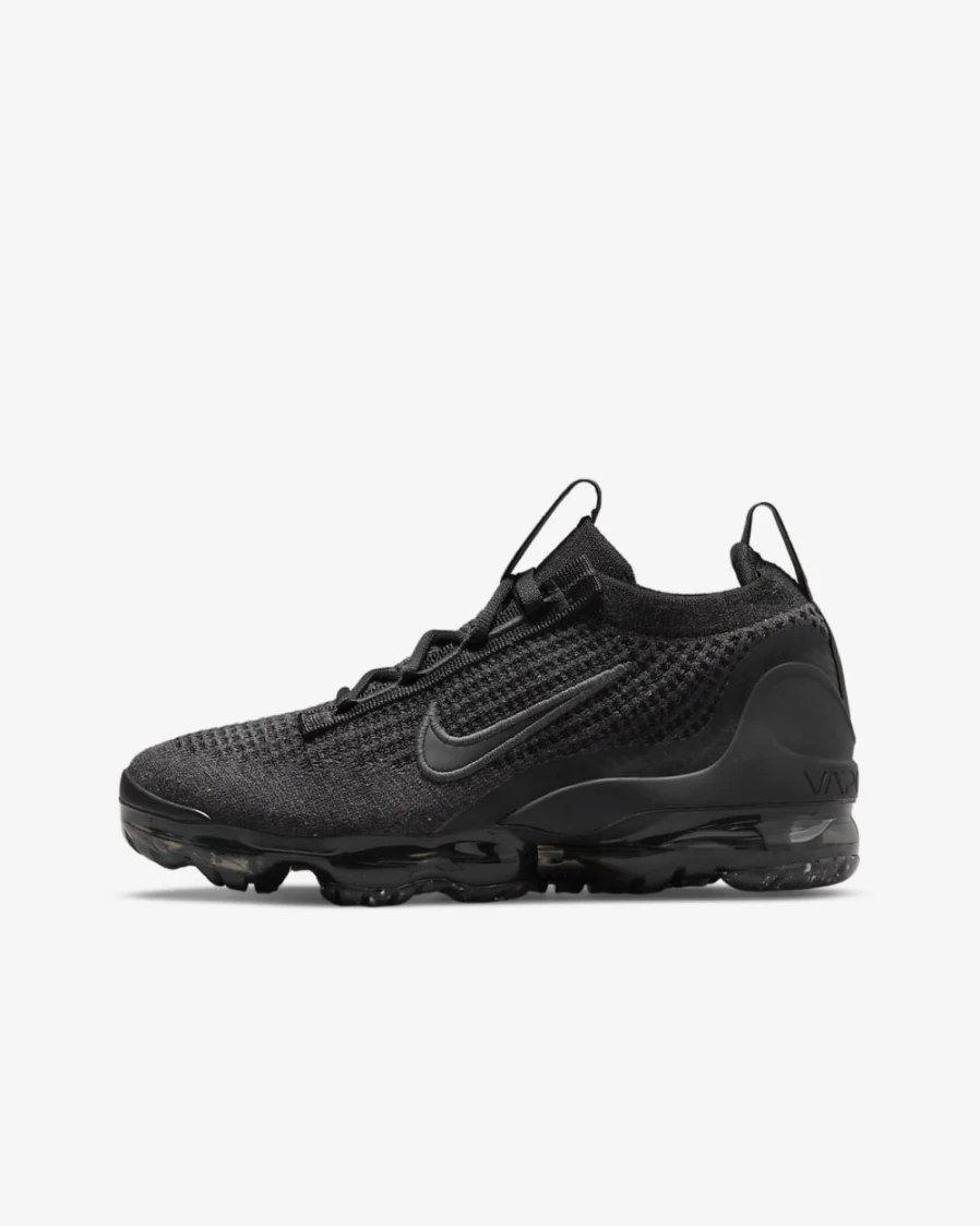 Nike Air VaporMax 2021 FK Kids' Shoes - Black/Anthracite - Boys & Girls Running Sneakers
