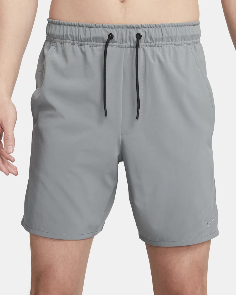 Nike Dri-FIT Unlimited Men's 7" Unlined Versatile Shorts in Smoke Grey/Black