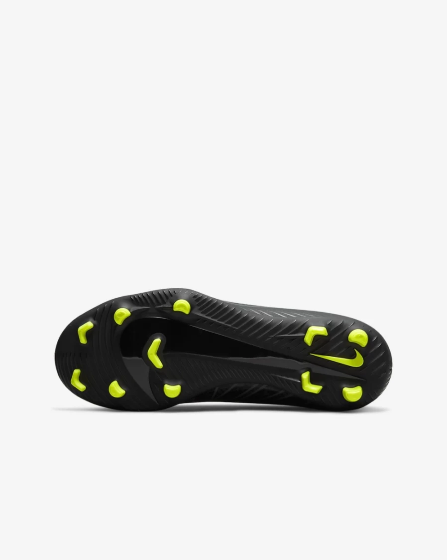 Nike Jr. Mercurial Superfly 9 Club FG/MG Kids' Soccer Cleats - Black/Summit White/Volt/Dark Smoke Grey for Boys & Girls