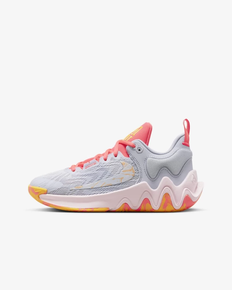 Nike Giannis Immortality 2 Basketball Shoes for Kids - Boys & Girls - Hot Punch/Pink Foam/Laser Orange/University Blue