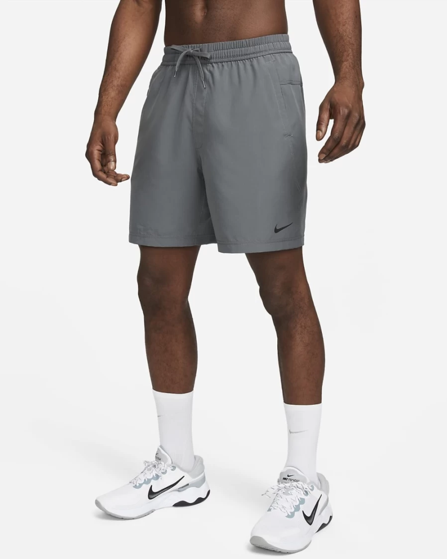 Nike Dri-FIT Men's 7" Unlined Versatile Shorts in Iron Grey/Black