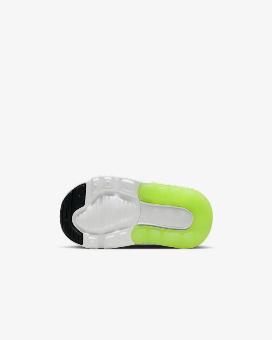 Nike Air Max 270 Toddler Shoes for Boys & Girls - Black/Bright Spruce/Barely Volt/White