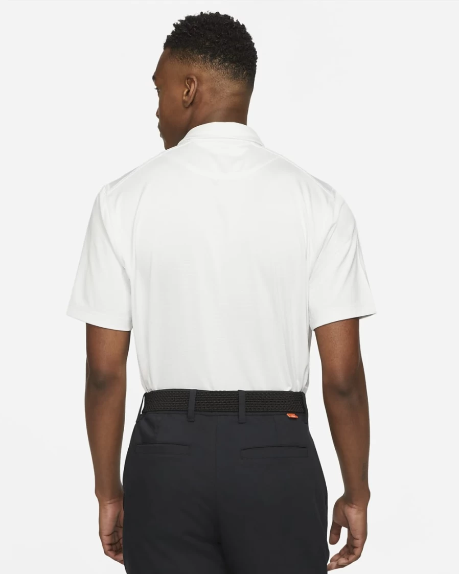 Nike Dri-FIT Player Men's Golf Polo Shirt - White/Photon Dust/Brushed Silver, Moisture-Wicking, Comfort Fit