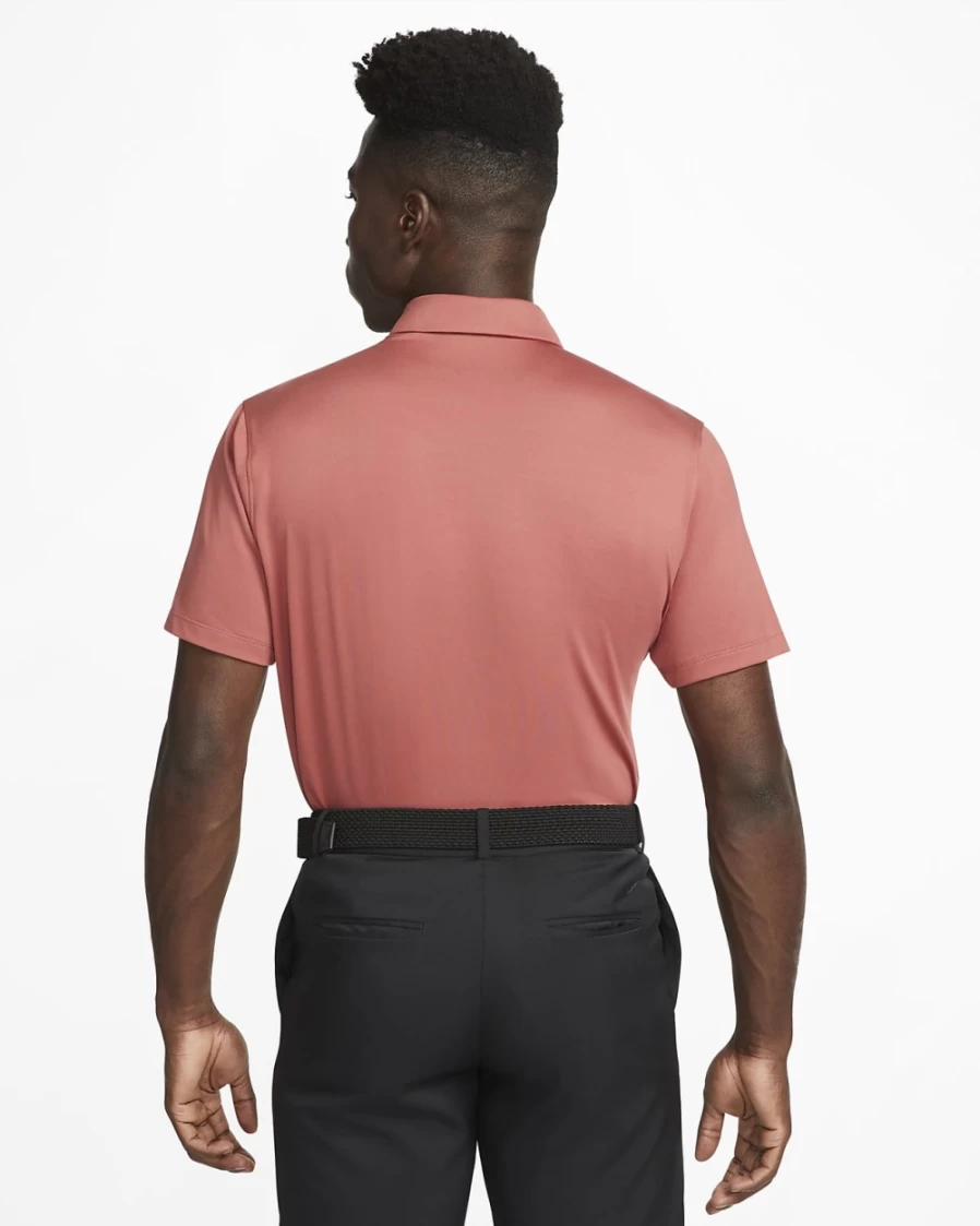 Nike Dri-FIT Vapor Men's Golf Polo - Moisture-Wicking Printed Shirt in Canyon Rust/Black